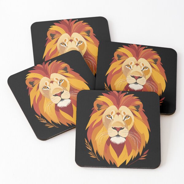 Item preview, Champion Spirit Yellow and Red Lion Art - King of the Arena Decor designed and sold by BestChoiceService.