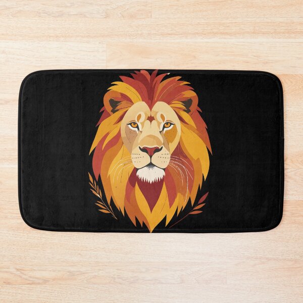 Item preview, Champion Spirit Yellow and Red Lion Art - King of the Arena Decor designed and sold by BestChoiceService.
