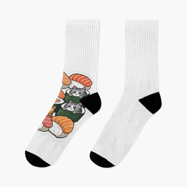 Item preview, Sushi Cats Pattern designed and sold by NiftyWrx.
