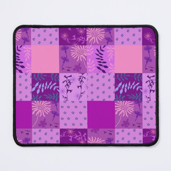 Item preview, Pink patchwork quilt style designed and sold by RachelHayesArt.