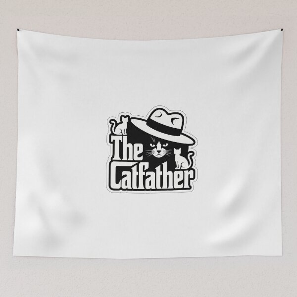 Item preview, The Catfather Minimalist Silhouette designed and sold by NiftyWrx.