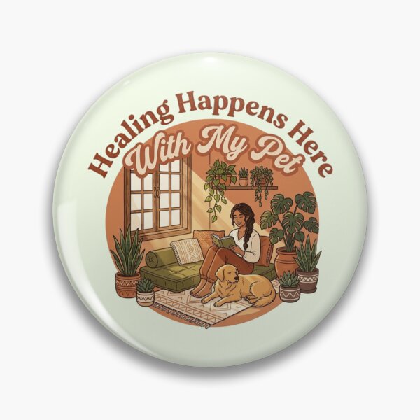 Item preview, Healing Happens Here With My Pet Cozy Home Dog Lover Aesthetic Shirt designed and sold by Safe Haven Pets.