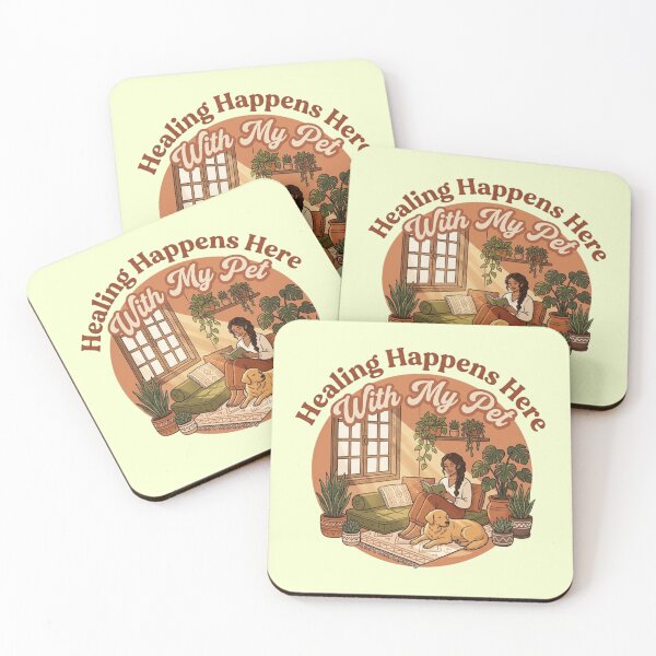Item preview, Healing Happens Here With My Pet Cozy Home Dog Lover Aesthetic Shirt designed and sold by Safe Haven Pets.