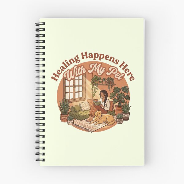 Item preview, Healing Happens Here With My Pet Cozy Home Dog Lover Aesthetic Shirt designed and sold by Safe Haven Pets.