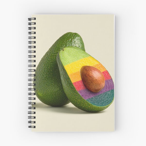 Item preview, Colorful Rainbow Avocado Art – Cute Creative Food Illustration designed and sold by WordPlayStudio.