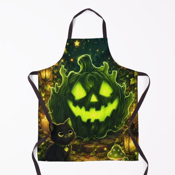 Item preview, Halloween 10 - Glowing Green Neon Jack-O-Lantern Art designed and sold by NikaNavi.