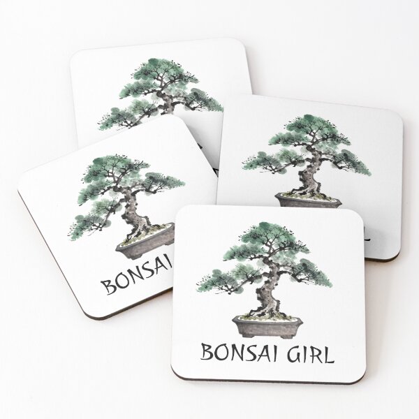 Item preview, Bonsai Girl Zen Tree Master Sumi-e Art designed and sold by Artycom.