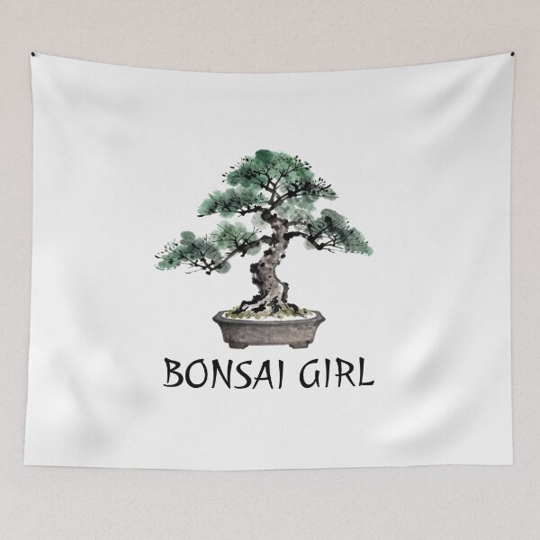 Item preview, Bonsai Girl Zen Tree Master Sumi-e Art designed and sold by Artycom.