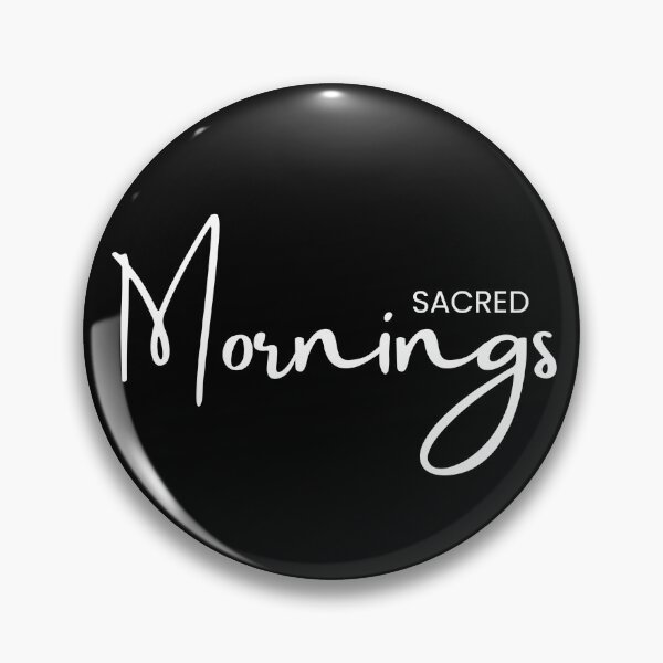 Item preview, Sacred Mornings Minimalist Typography Shirt designed and sold by Lynn Creates.