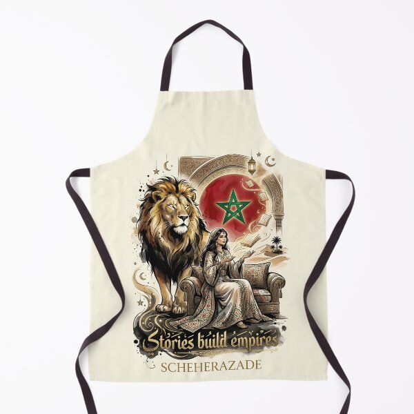 Item preview, Scheherazade with Barbary Lion and Morocco Flag designed and sold by VoidAnimeStudio.
