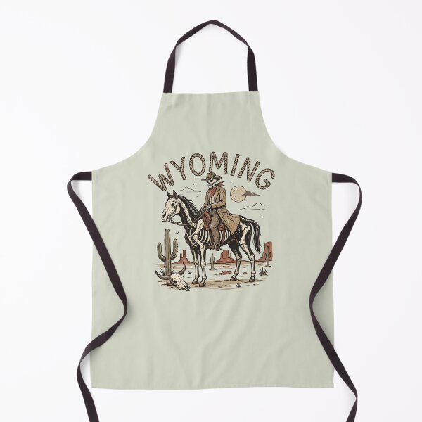 Item preview, Rope Lettering Wyoming Spooky Skeleton Cowboy Western designed and sold by Milasneeze.