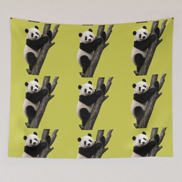 Item preview, Cute Panda Climbing Tree 5D Art – Ultra Realistic Wildlife Design | Adorable Nature Aesthetic designed and sold by Imagetore.