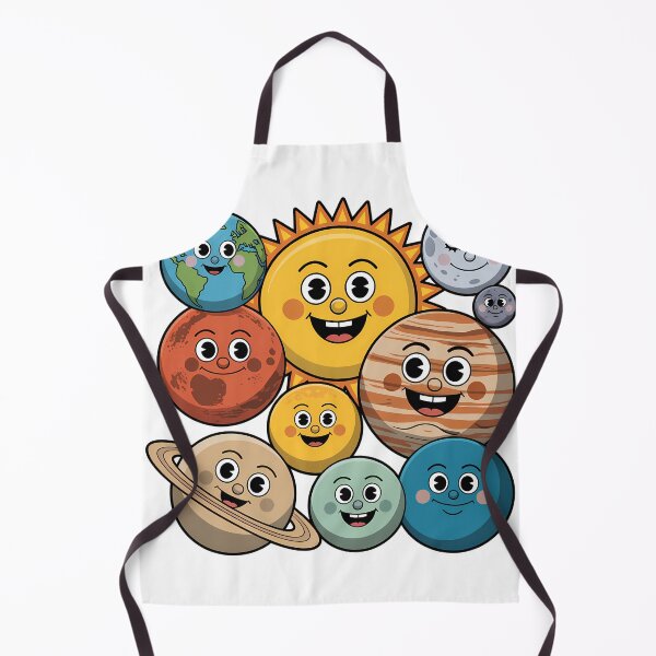 Item preview, Solar System with Smiley Faces designed and sold by NiftyWrx.