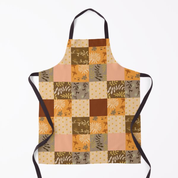 Item preview, Orange patchwork quilt style designed and sold by RachelHayesArt.