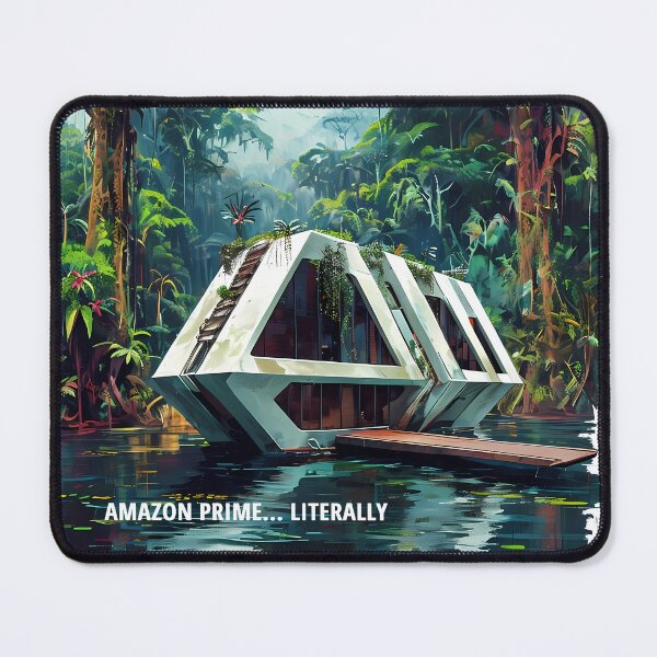 Item preview, AMAZON PRIME LITERALLY - Futuristic Jungle Villa Sketch designed and sold by Modern Nest Art.