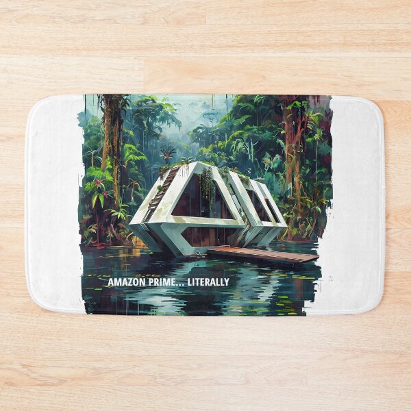 Item preview, AMAZON PRIME LITERALLY - Futuristic Jungle Villa Sketch designed and sold by Modern Nest Art.