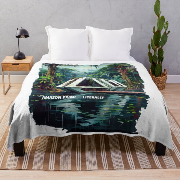 Item preview, AMAZON PRIME LITERALLY - Futuristic Jungle Villa Sketch designed and sold by Modern Nest Art.