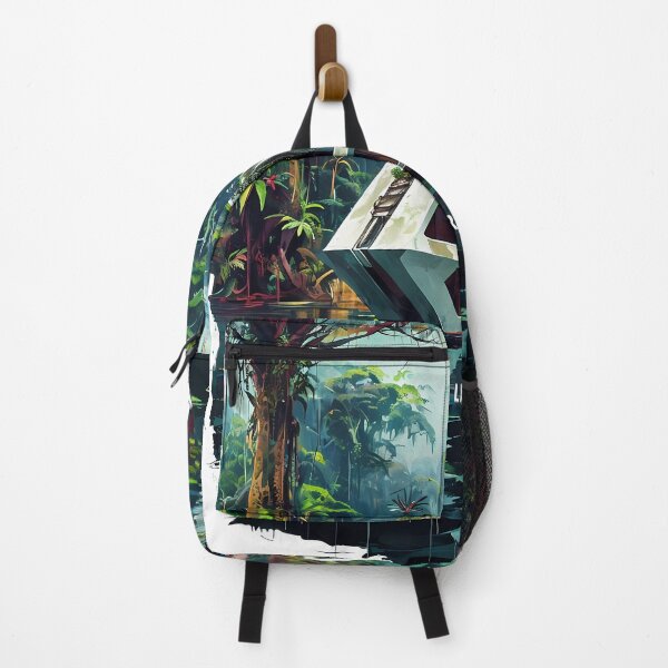 Item preview, AMAZON PRIME LITERALLY - Futuristic Jungle Villa Sketch designed and sold by Modern Nest Art.