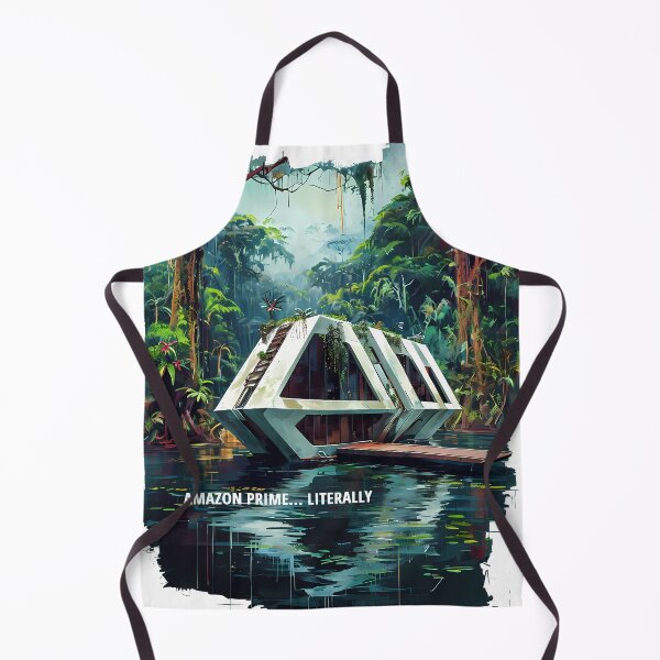 Item preview, AMAZON PRIME LITERALLY - Futuristic Jungle Villa Sketch designed and sold by Modern Nest Art.