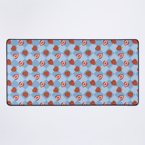 Item preview, Berry Kawaii Strawberry With Blue Background designed and sold by GinandFizzy.