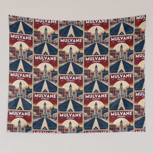 Item preview, Mulvane Kansas 1950s USA Vintage Travel Tourism designed and sold by TravelersGems.