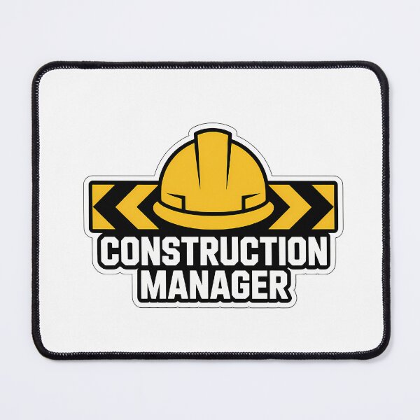 Item preview, Construction Manager Minimalist Badge designed and sold by NiftyWrx.