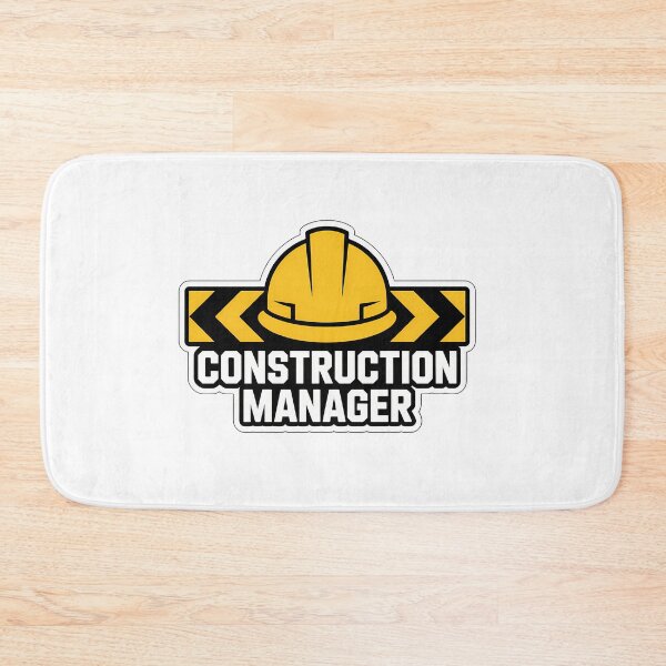 Item preview, Construction Manager Minimalist Badge designed and sold by NiftyWrx.