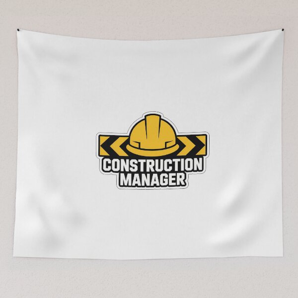 Item preview, Construction Manager Minimalist Badge designed and sold by NiftyWrx.