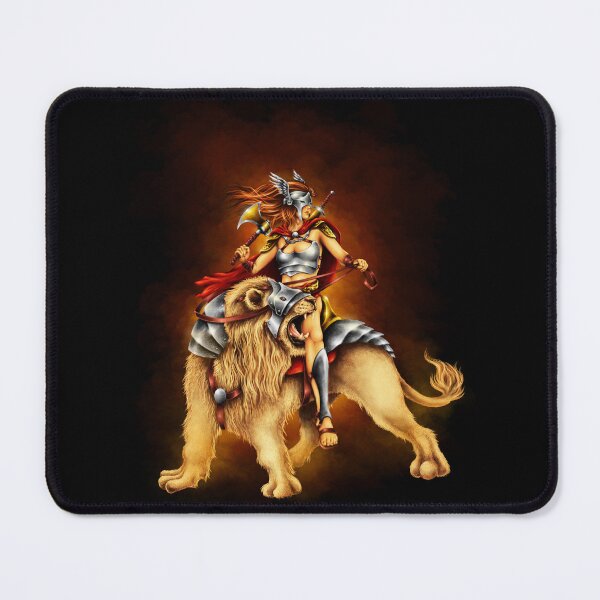 Item preview, The Lion Rider - Epic Fantasy Warrior Art designed and sold by 1001T-Shirt.