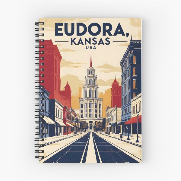 Item preview, Eudora Kansas 1950s USA Vintage Travel Tourism designed and sold by TravelersGems.