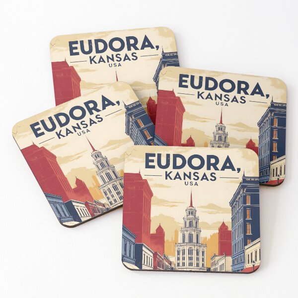 Item preview, Eudora Kansas 1950s USA Vintage Travel Tourism designed and sold by TravelersGems.