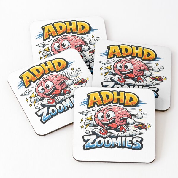 Item preview, ADHD Zoomies Cartoon T-Shirt Design designed and sold by NAVOZKA.