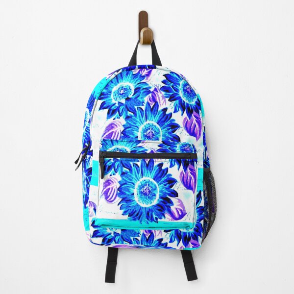 Item preview, Bright Blue Abstract Sunflowers designed and sold by yonni.