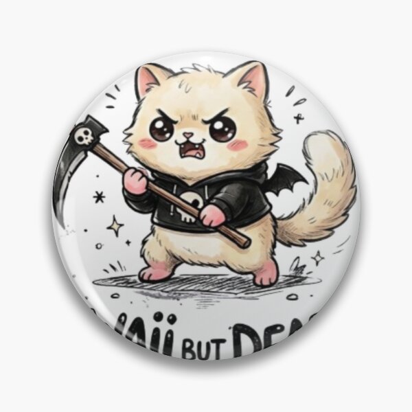 Item preview, Kawaii Pastel Goth Cat Grim Reaper - Cute But Deadly Anime Aesthetic designed and sold by musabadam2013.