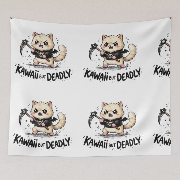 Item preview, Kawaii Pastel Goth Cat Grim Reaper - Cute But Deadly Anime Aesthetic designed and sold by musabadam2013.