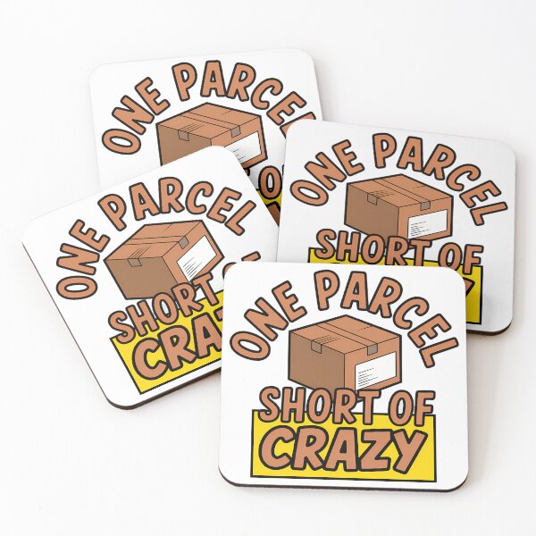 Item preview, One Parcel Short of Crazy Postal Humor designed and sold by NiftyWrx.