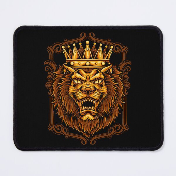 Item preview, Lion King Crown Gold Royal Fierce Ornate Frame Dark Art designed and sold by DERA RAY.
