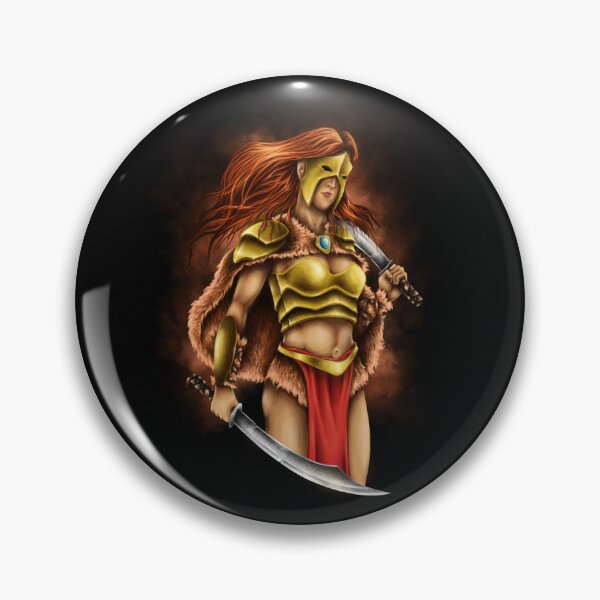 Item preview, Epic Warrior Queen - Dark Fantasy Battle Art designed and sold by 1001T-Shirt.