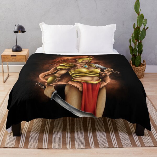 Item preview, Epic Warrior Queen - Dark Fantasy Battle Art designed and sold by 1001T-Shirt.