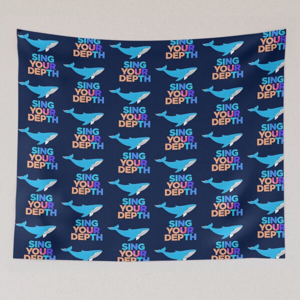 Item preview, Sing Your Depth Spiritual Whale Art designed and sold by PixelQ.