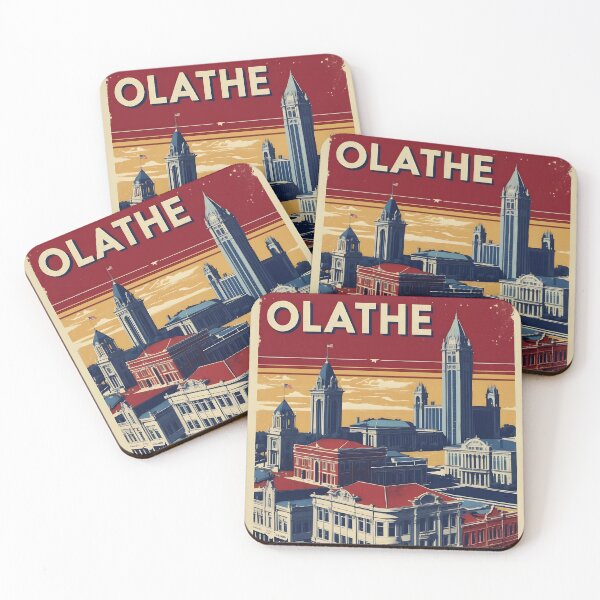 Item preview, Olathe Kansas 1950s USA Vintage Travel Tourism designed and sold by TravelersGems.