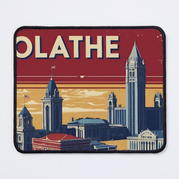 Item preview, Olathe Kansas 1950s USA Vintage Travel Tourism designed and sold by TravelersGems.