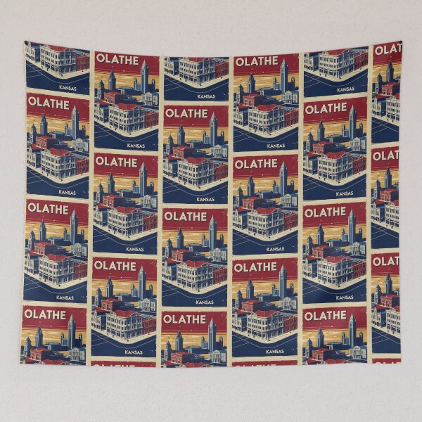 Item preview, Olathe Kansas 1950s USA Vintage Travel Tourism designed and sold by TravelersGems.
