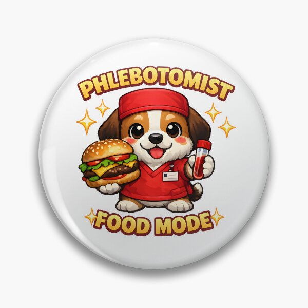 Item preview, Cute Dog Phlebotomist Burger Funny Food Mode Nurse Lab Tech National Phlebotomist Recognition Week Gift designed and sold by ClinicalHubs.