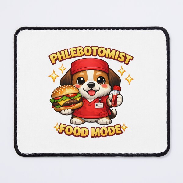 Item preview, Cute Dog Phlebotomist Burger Funny Food Mode Nurse Lab Tech National Phlebotomist Recognition Week Gift designed and sold by ClinicalHubs.