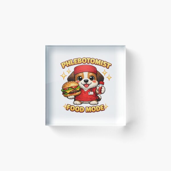 Item preview, Cute Dog Phlebotomist Burger Funny Food Mode Nurse Lab Tech National Phlebotomist Recognition Week Gift designed and sold by ClinicalHubs.