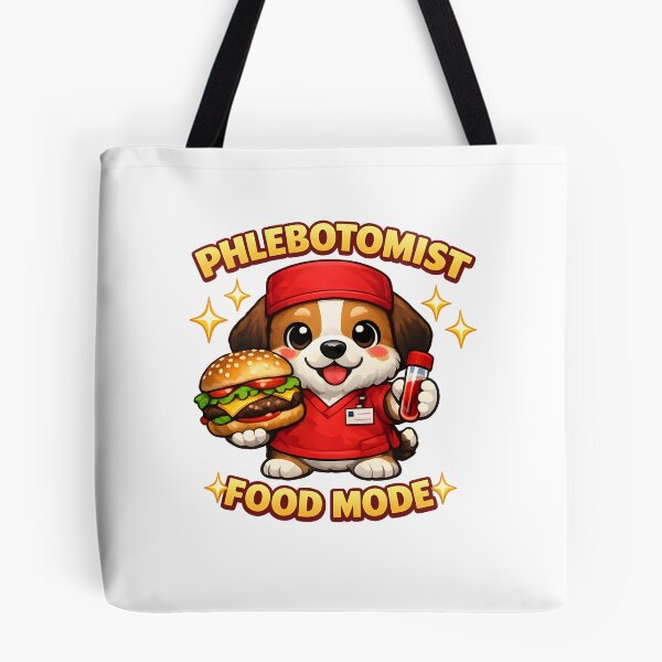 Item preview, Cute Dog Phlebotomist Burger Funny Food Mode Nurse Lab Tech National Phlebotomist Recognition Week Gift designed and sold by ClinicalHubs.