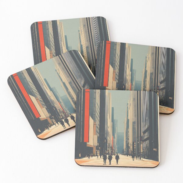 Item preview, Tokyo Buildings - Minimalist Japandi Zen Wall Art  designed and sold by KJNihonDesigner.