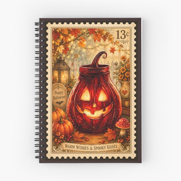 Item preview, Halloween 14 - Unique Glowing Red Jack-O-Lantern Art designed and sold by NikaNavi.