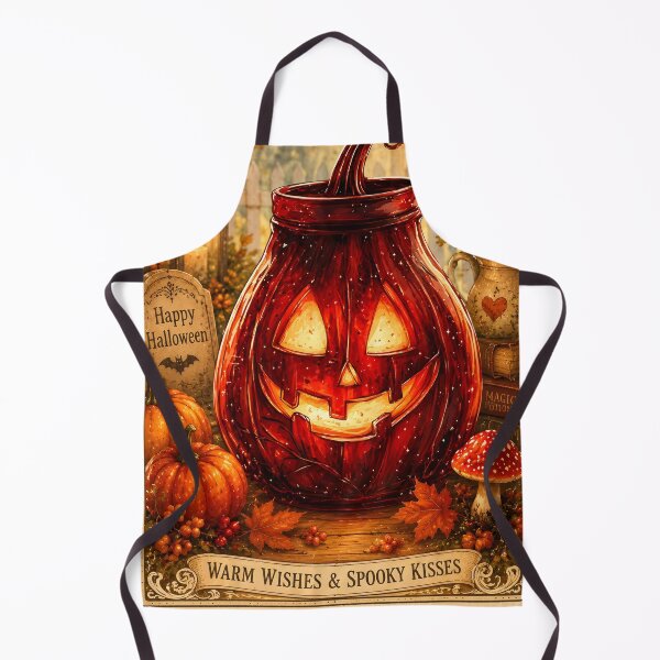 Item preview, Halloween 14 - Unique Glowing Red Jack-O-Lantern Art designed and sold by NikaNavi.